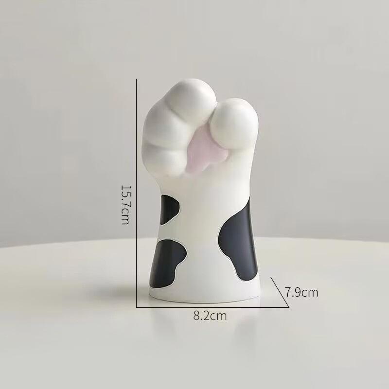 Kreative Vase Katze Pfote Ornamente Niedlich Schreibtisch Wohnzimmer Zuhause Veranda TV-Schrank Büro Blumengesteck Dekorationen