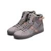Asics Double Clutch Fabric Synthetic Leather Retro Casual High-Top Skate Shoes Women Sneakers Gray Pink 1203A172-020