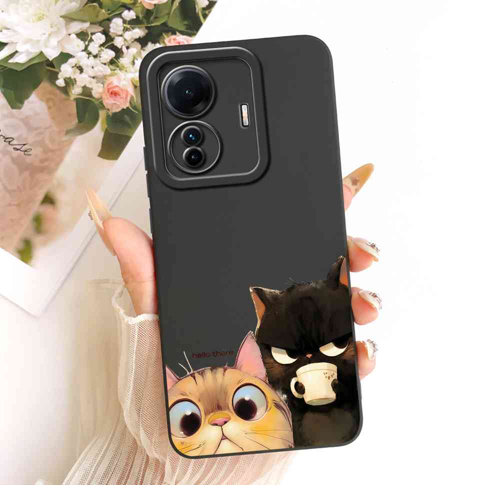 For vivo S15e 5G V2190A Case Cartoon Full Protection Silicone Back Cover For Vivo S15e VIVO S15E 5G 6.44" Phone Cases Shockproof