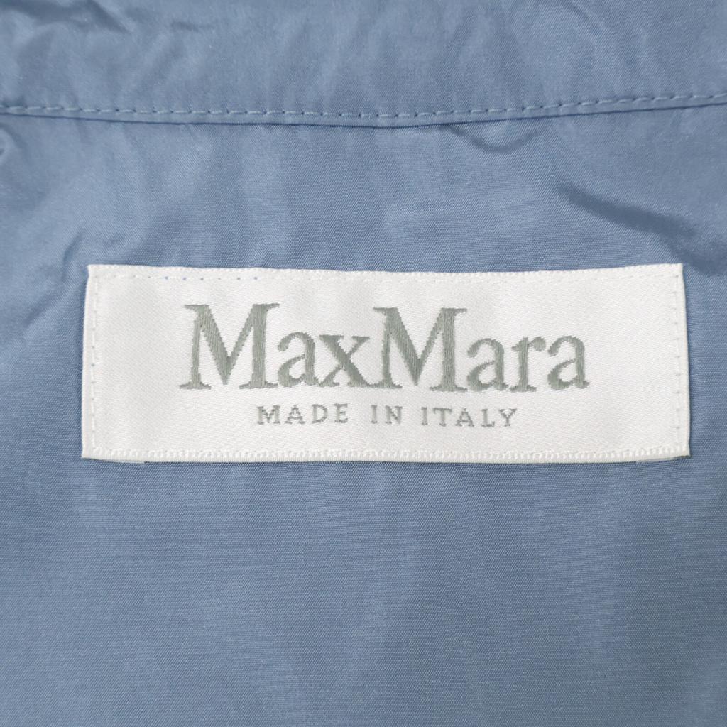 Max Mara 12210101 Blue Nylon Coat coat 38 blueUsed