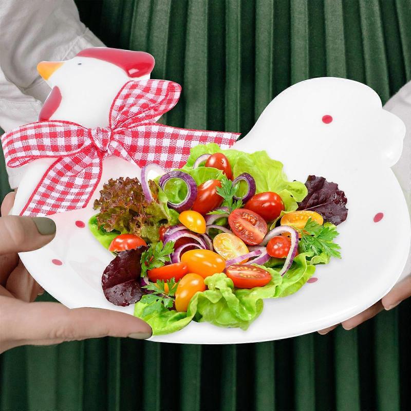 Ceramic Sweet Dessert Plate Creative Embossed Tableware for Storage 1Pcs