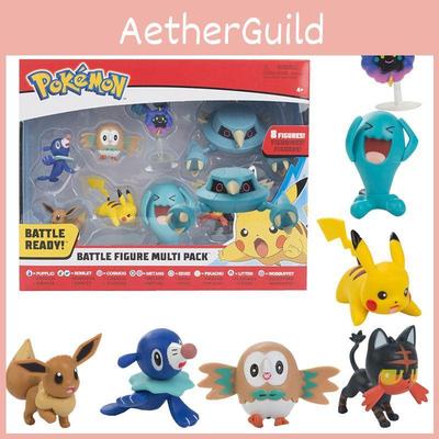 8pcs Set Pokemon Battle Figure Multi Pack Featuring Adorable Pikachu Eevee And Wobbuffet Toys For Collectors And Fans