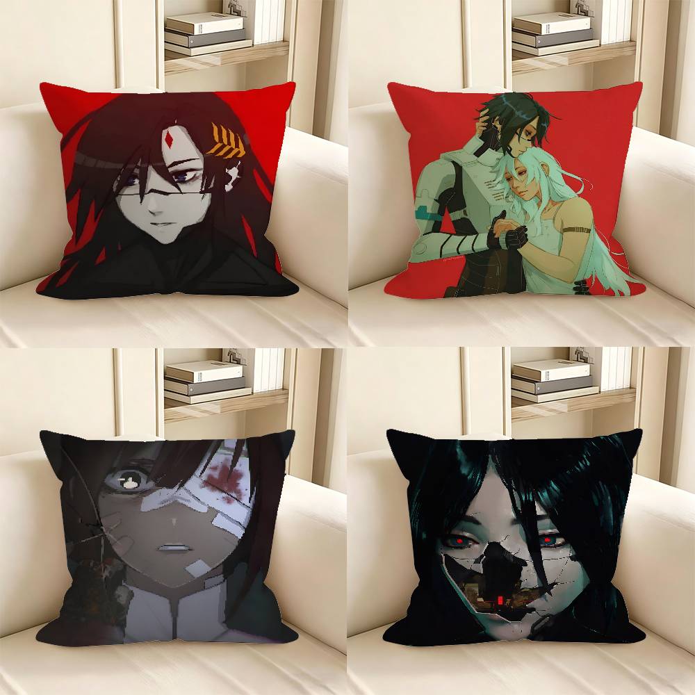Pc Signalis Horror Indie Game Pillow Case Fashion Square Pillowcase Bedroom Sofa Room Ins Decoration Leisure