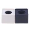 1Pc Square Microphone Flag Mic Station Cube Interview Square Box Holder Decor