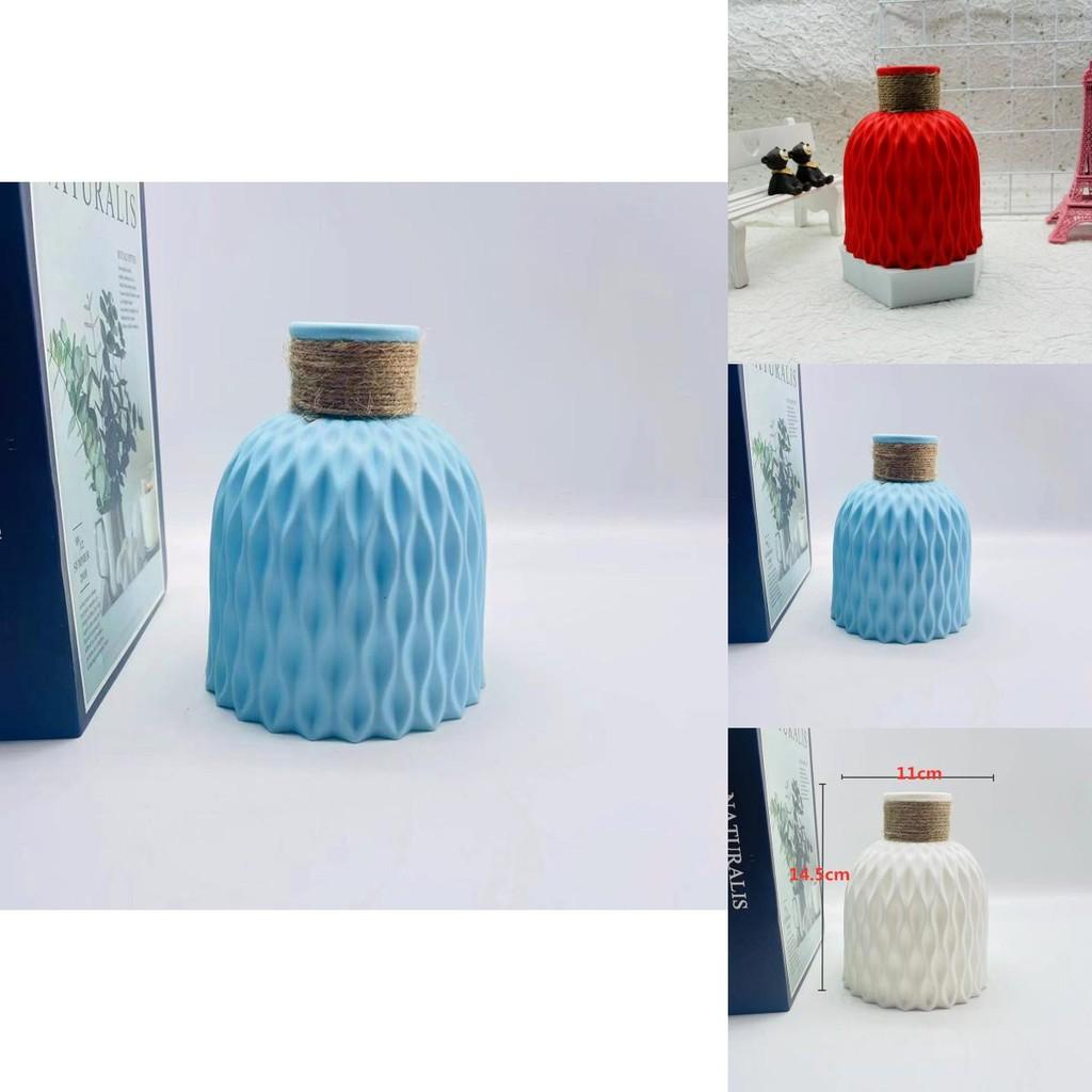 Pineapple Pattern Vase Decor With Plastic Flowerpot For Home And Gift Display