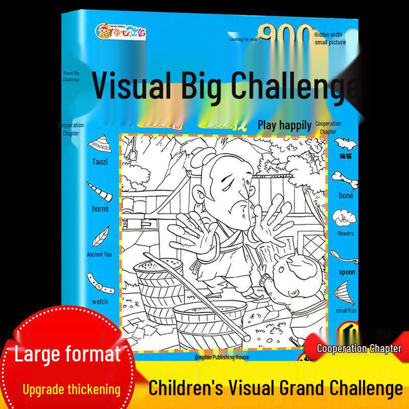 

Visual Challenge: Beautiful Girl Hide-and-Seek Puzzle & Drawing Book