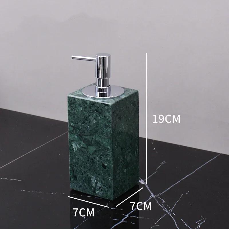 Indian Green Natural Marble Bathroom Accessories Retro Soap Dispenser Soap Dish Toothbrush Holder Tissue Box Bathroom Toiletry