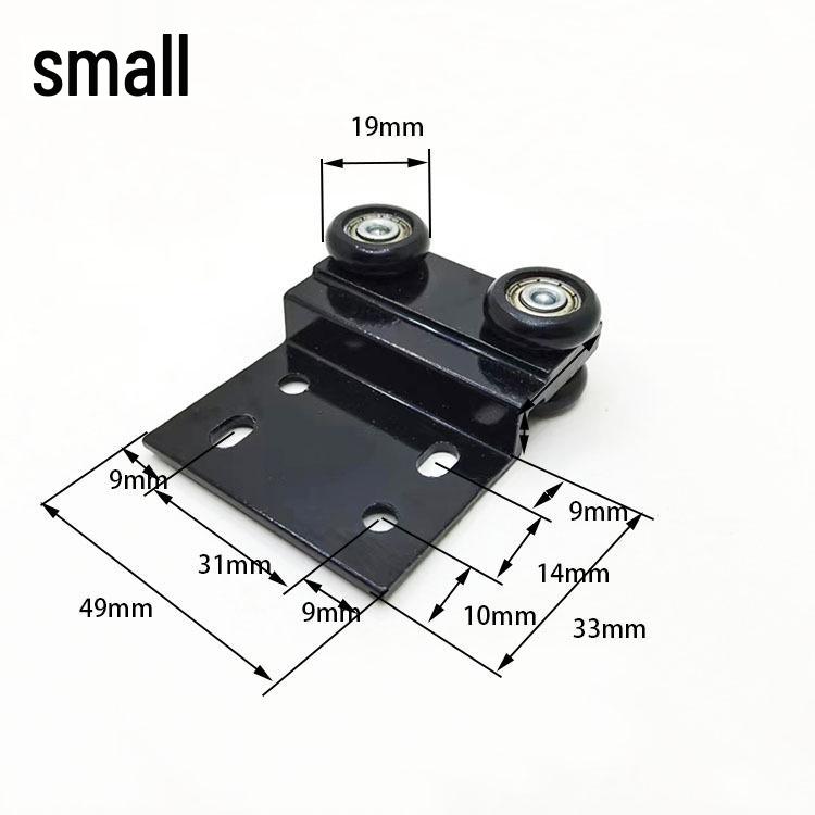 Chengyang Fixed Hanging Wheel Sliding Door: Solid Wood with Aluminum Frame, Load-Bearing Slide System.