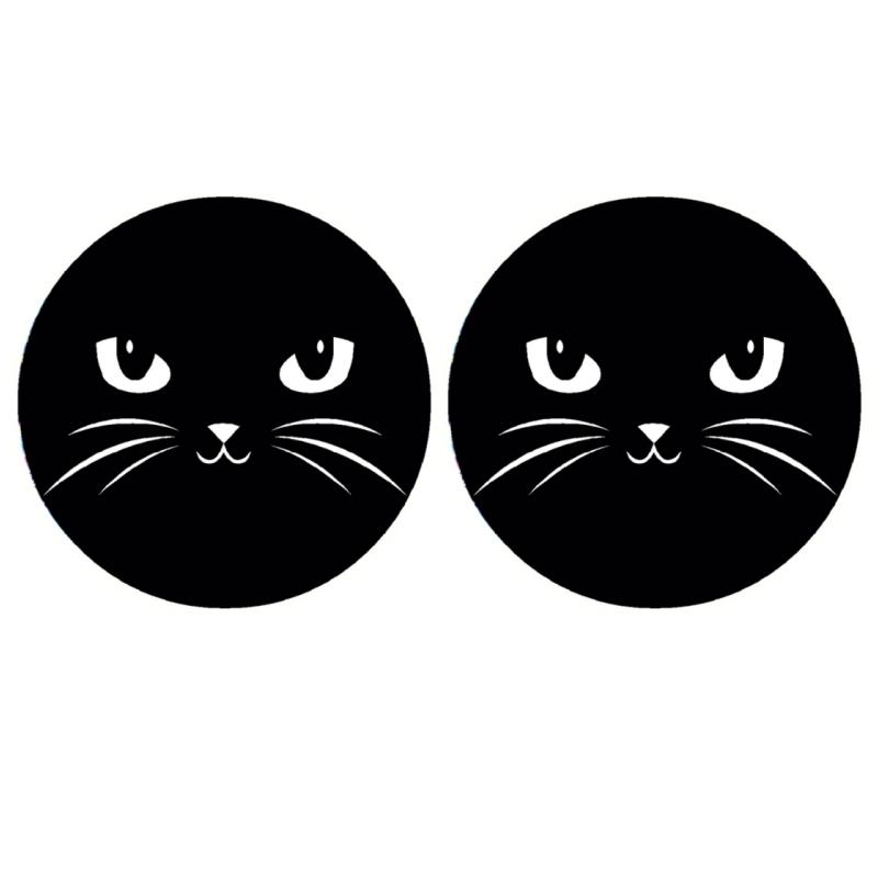 2PCS Silicone Car Cup Coaster Waterproof Non-Slip Sift-Proof Spill Saucer with Lift Notch Storage Mat Car Interior Accessories