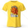 I'm A Unicorn Printed T-Shirt 100% Cotton Oversized Mythic Graphic Tees for Men Women Summer Tops Kawaii Streetwear