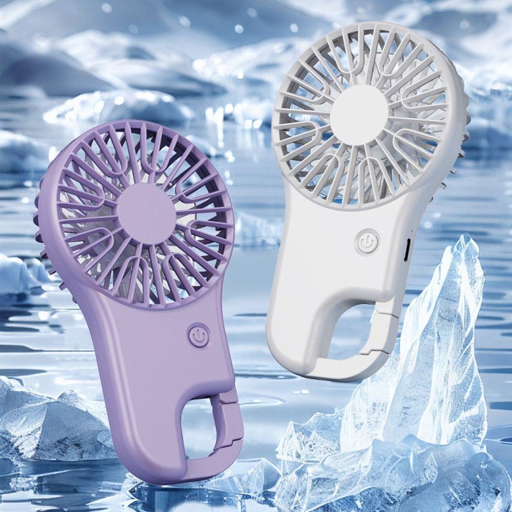 

3 Gears Small Electric Fan Portable Cooling Fan Creative Air Cooler for Office Desk Student білий