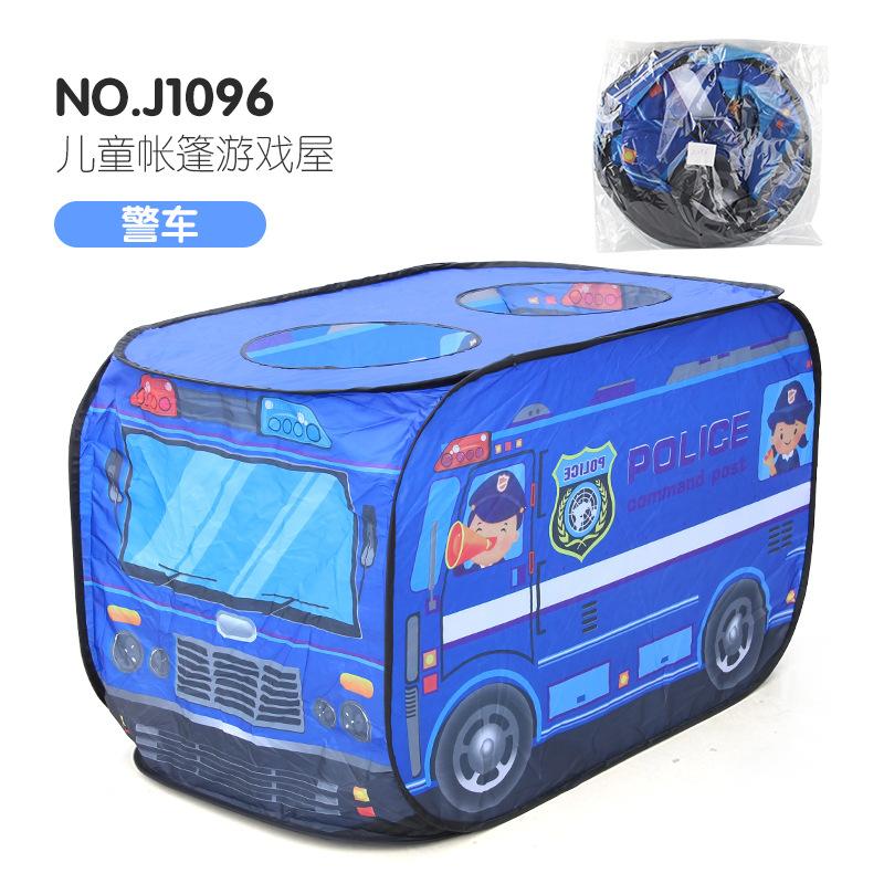 Kinderzelt Spielhaus Polizeiauto Feuerwehrauto Thema Indoor Klettern Faltbar Outdoor Strandzelt