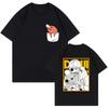 Unisex Mange Y2k Kleidung Japanischer Anime Chainsaw Man T-Shirt 90er Lustiges Pochita T-Shirt Makima Harajuku Grafik-T-Shirts Tops T-Shirt