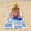 Abstract Color Splash Oversized Beach Towel – Plush & Absorbent, Modern Design for Home & Easter Gift Use