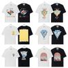 Casablanca Imprimat Blancsa Brand Trendy pentru Bărbați și Femei Tricou cu Mânecă Scurtă Bumbac 100% Fire Duble Litere