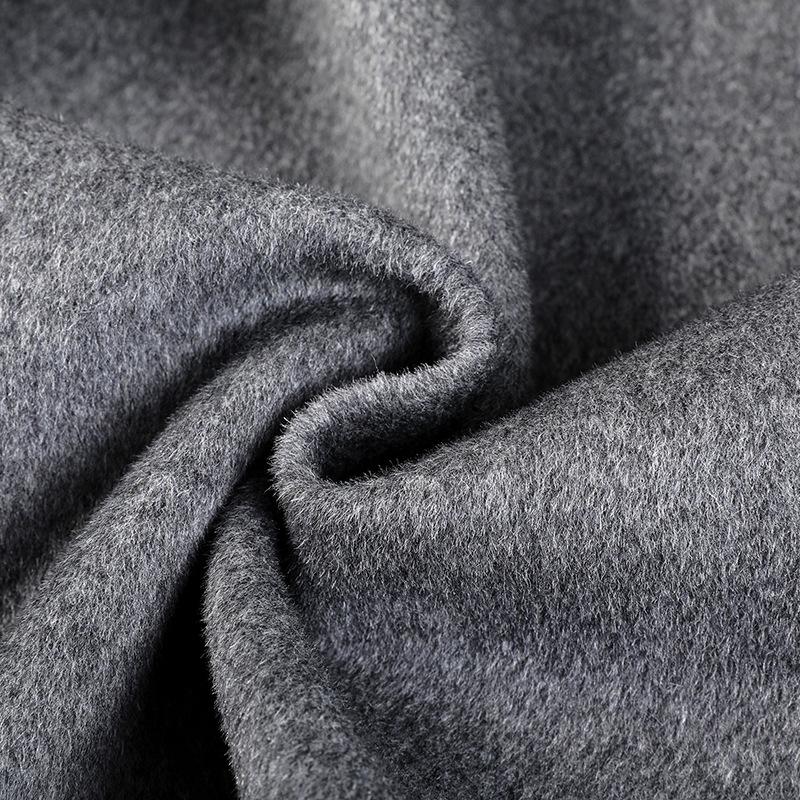 Men's Winter Wool Coat with Stand Collar - Casual, Loose-Fit Cardigan for Middle-Aged and Young Men