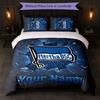 Hertha Bsc Custom Name Text Bedding Set 1 Duvet Cover+2 Pillowcases Soccer Logo Personalized Gift For Special Occasion Bedroom Decor
