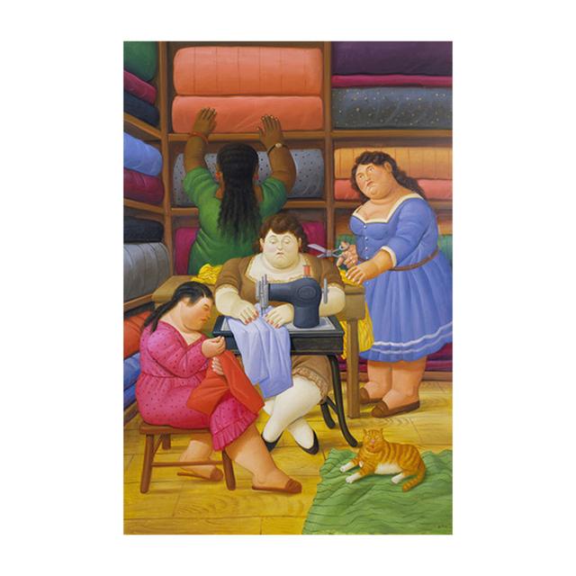 Funny Art Fat Dancer Couple Canvas Paintings Print Wall Art Posters and Living Room Mural Wall Picture Home Decor Cuadros No Frame