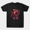 Men Black Print T-shirt Carnage Fading Out No-Cut Transfer Paper Print Cotton Tshirt