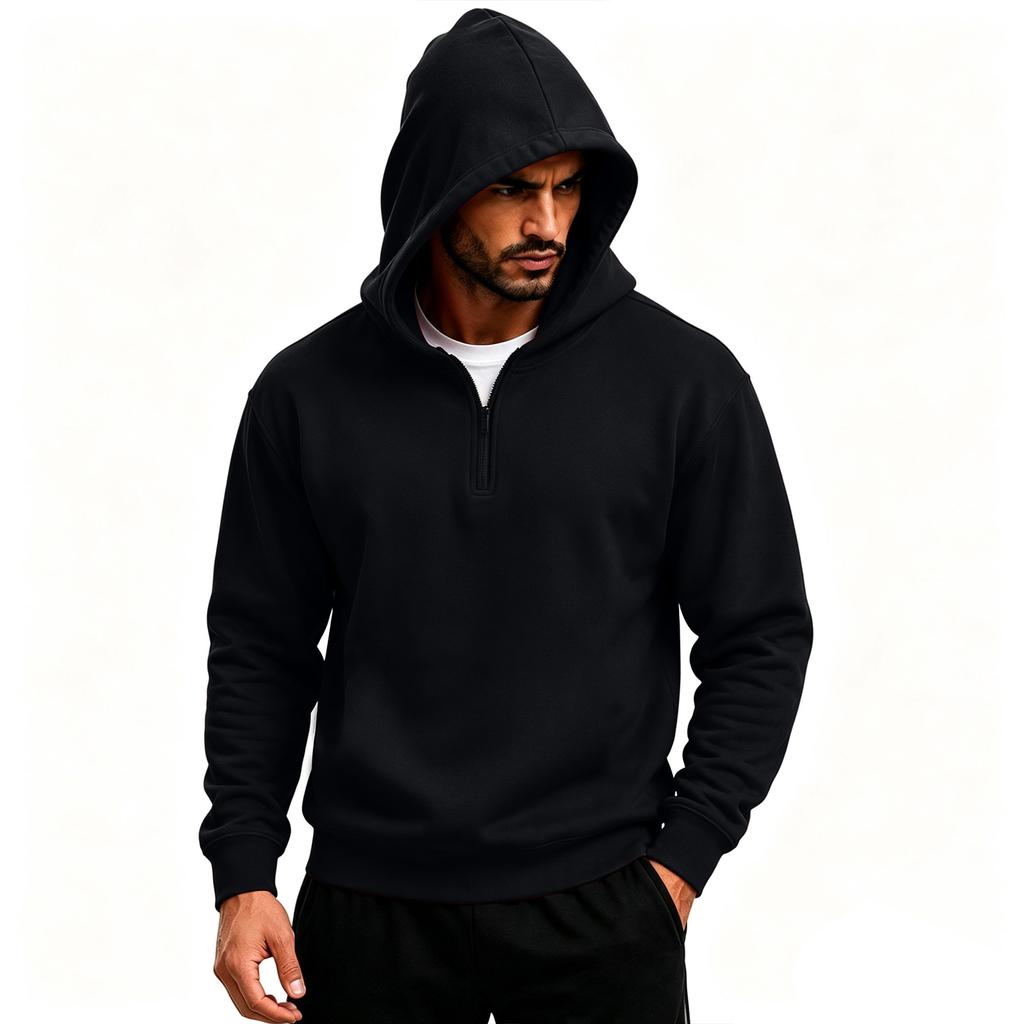 Herren Kapuzenpullover Langarm Pullover Freizeit Farbiger Sweatshirt
