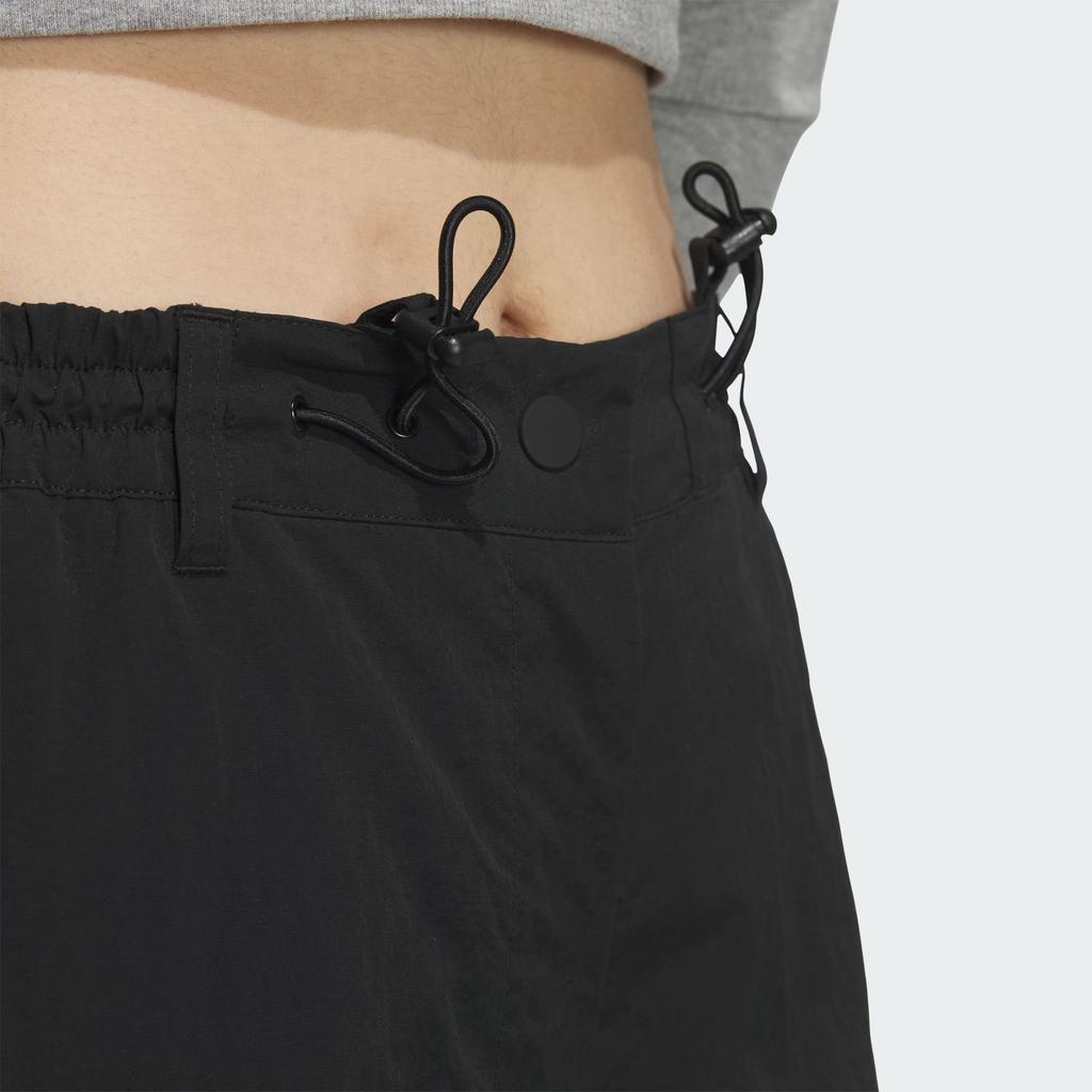 Adidas Originals Atlanta Wide Leg Track Pants Women Bottoms Black White JD6383