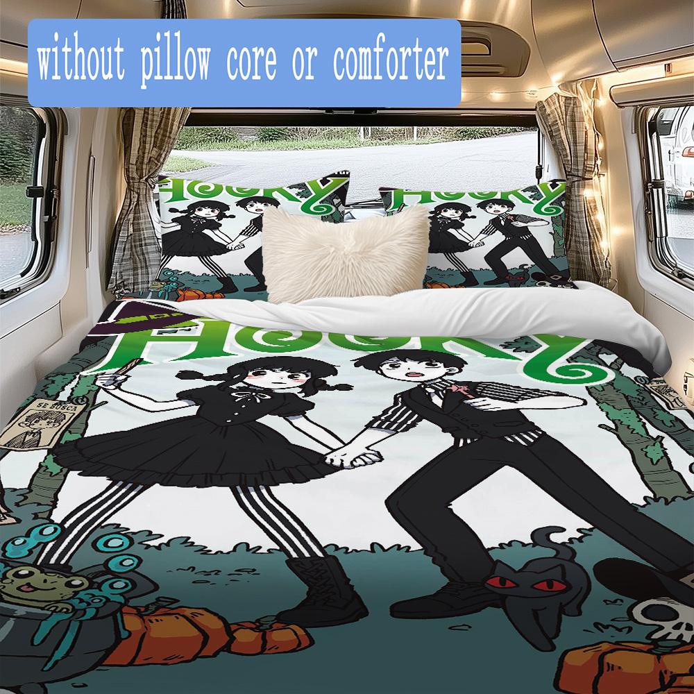 Hooky Tomo Pattern Bedding,Quilt Set Quilt Cover Pillowcase Home Birthday Gift (1*duvet cover+2*pillowcase,without core)ASJT261020062