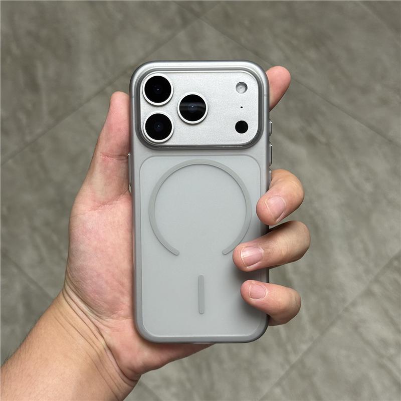 Ultra Thin Matte Translucent For Magsafe Wireless Charge Case for iPhone 17 Air 16 15 14 13 12 Pro Max Hard PC Magnetic Cover