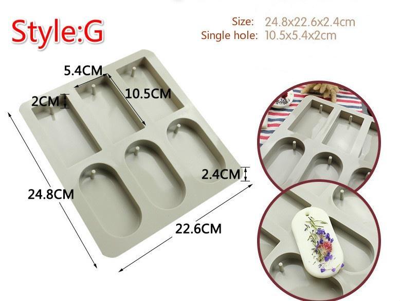 1Pcs Handmade Soap Molds Silicone Wax Aromatherapy Candles Gift DIY Silicone Mold Tools Crafts