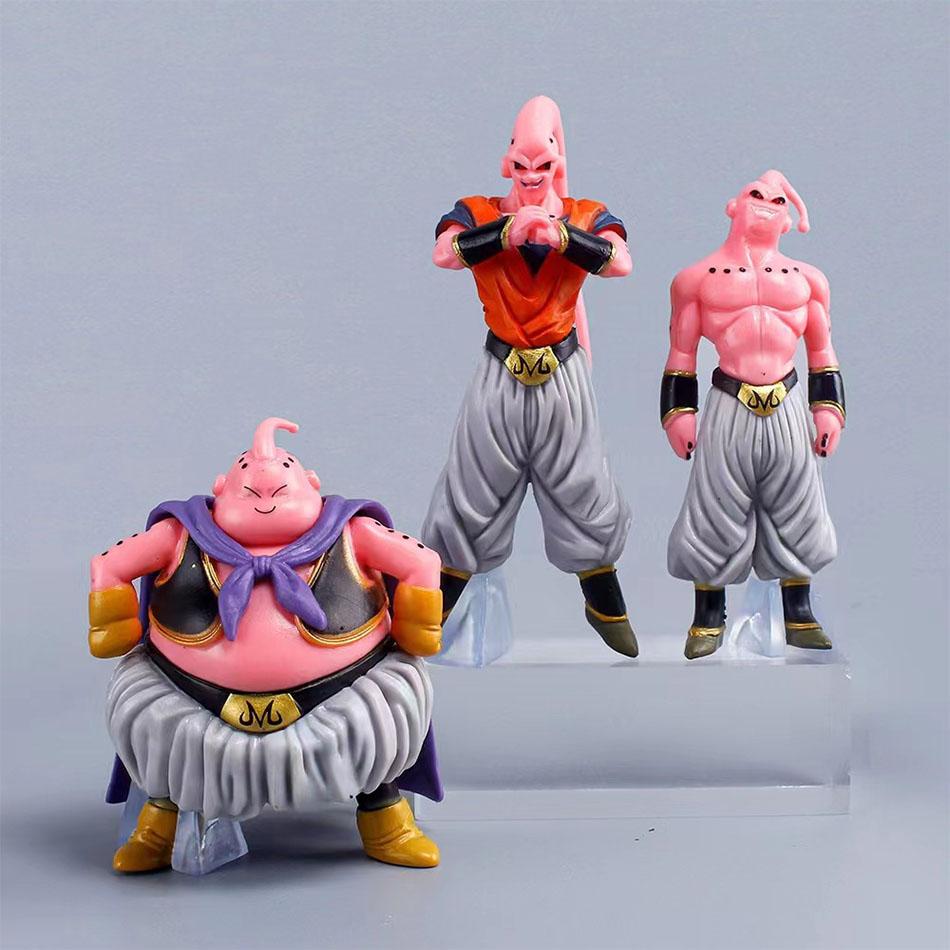 8pcs/Set Hot Dragon Ball Anime Figure Majin Buu Fat Action Figures Collection Model Toys For Children Adult Gifts Z PVC Round Sensory Compression