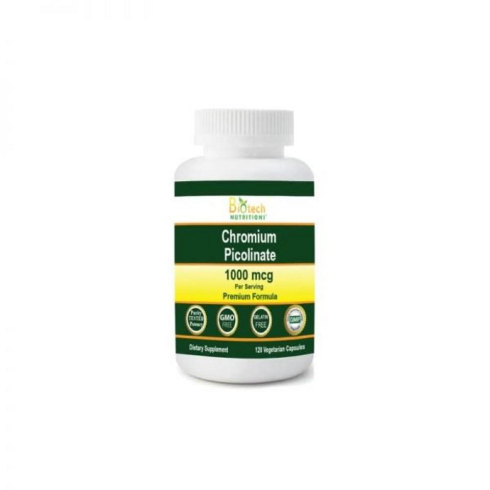Chromium picolinate 1000 micrograms Serving size 120 capsules 1 pcs