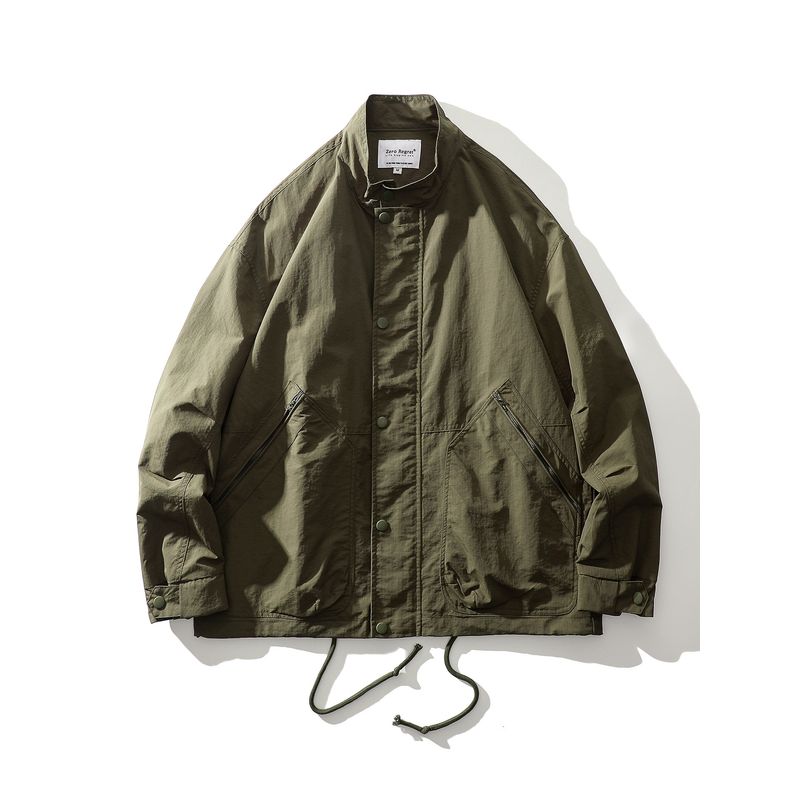 Outdoor Mountain-Style Functional Waterproof Workwear Jacket for Men, Spring and Autumn Loose Fit, Export Men's Casual Stand-Collar Jacket