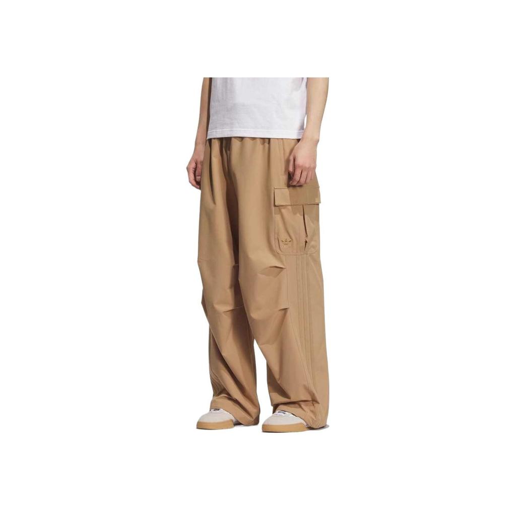 Adidas Originals Classic Series Comfortable Solid Color Casual Work Pants Unisex Pants Cardboard-Yellow KD0950