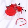 Medieval Style Hair Clip for Ladies Taking Photo Felt Hat Decors Hairband 1920s Style Hair Barrettes for Woman Girls