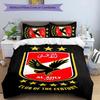 3pcs Al Ahly FC Design Cover Set - HD Printed Bedding with 1 Cover and 2 Pillowcases - Perfect for Home and Dorm Decor