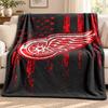 Detroit Red Wings blanket Flannel Blanket Soft Cozy Plush Throw for Sofa Bed Lightweight Home Decoration Outdoor camping