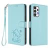 WEFOR Wallet Case for Samsung Galaxy A57 A37 A17 A73 5G A72 A71 A56 A55 A54 A53 A52 A51 4G, Cute Cat Flip Cover with Card Holder