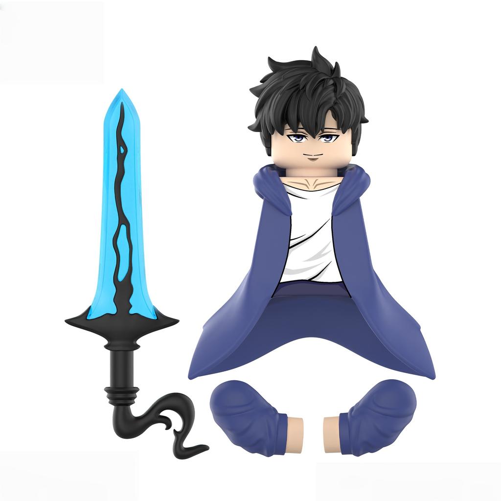 NUEVAS Minifiguras 2025 de Solo Leveling Cheng Xiaoyu: 6 Estilos, Brazos con articulaciones esféricas, Armas únicas, Muy detallado, Juguetes de anime