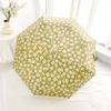 Fresh Flowers Sun Umbrella UV Protection Floral Umbrella Ultraviolet Automatic Umbrella  Rain Gear