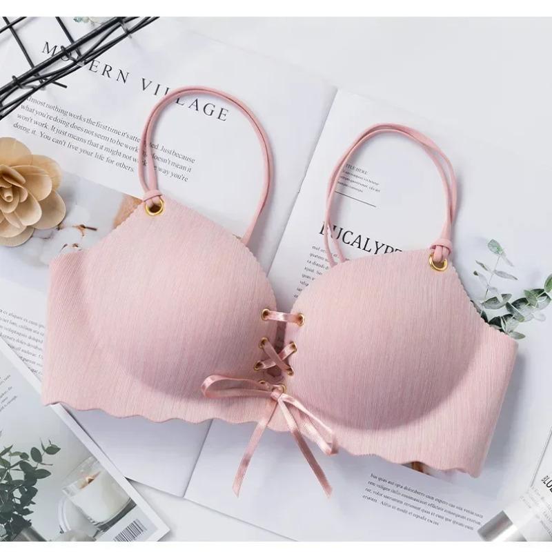 

Бюстгальтеры Push Up Сексуальное бесшовное женское нижнее белье без косточек Женский бюстгальтер Beauty Back Lingerie Дамы Бюстгальтер 38/85 розовый