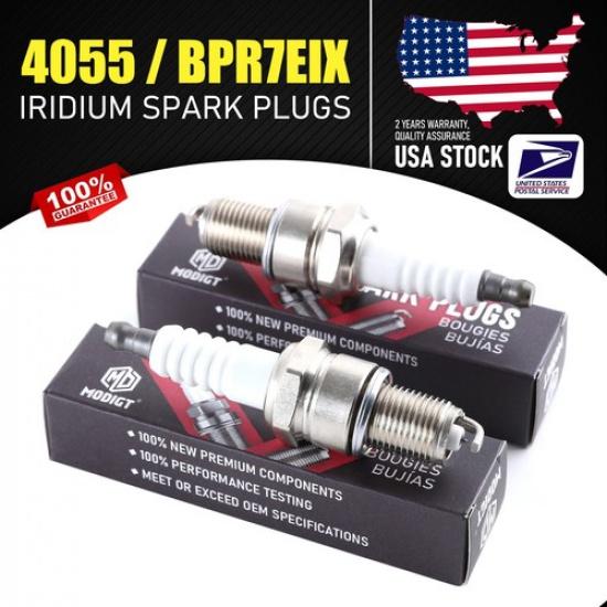 2PCS Fit For NGK 4055 / BPR7EIX Iridium SPARK PLUGS For ENGINE STANDARD PLUG NEW