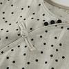 Johnature Women Chinese Style T-Shirts O-Neck Seven Sleeve Spring Loose Polka Dot Women Casual T-Shirts