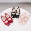 Newest Spring Autumn Performance Dance Shoes Girls Flats Princess Children Leather Shoes Kids Student Loafers Baby Toddler C