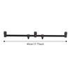 Durable Aluminum Alloy Fishing Rod Buzz Bar 40cm 3 Head Fishing Crossbar Bracket Fishing Rod Holder Fishing Rod Alarm