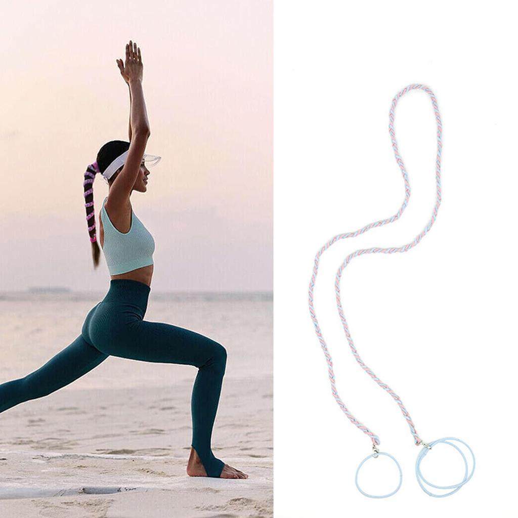 Elastic Braided Hair Tie for Sport Spiral Ponytail Holder for Long Hair Popular Nylon Hair Elastic for Gym Swim Dive