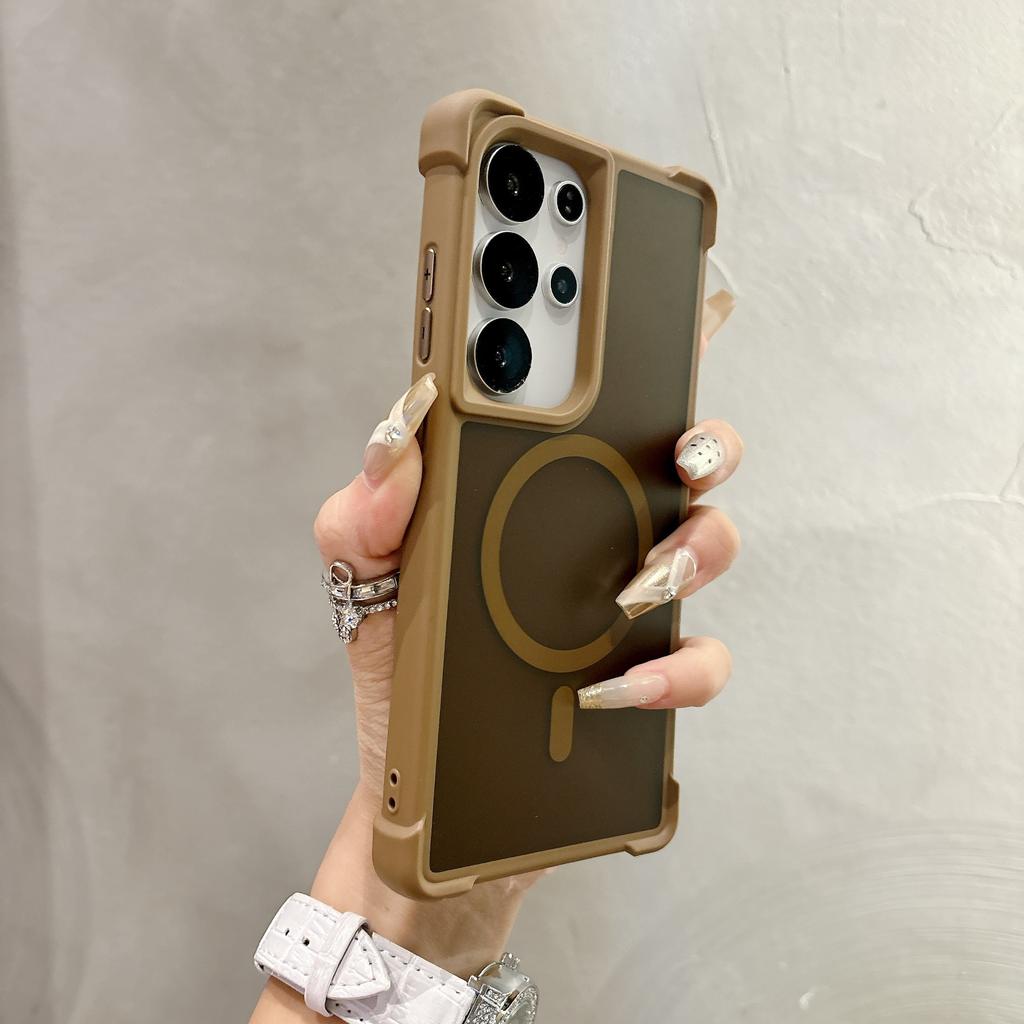 Four Corners Anti-drop Magnetic Mobile Phone Case Samsung S11/S11/S11ULTRA Skin Feeling Strong Magnetic Protection S11U
