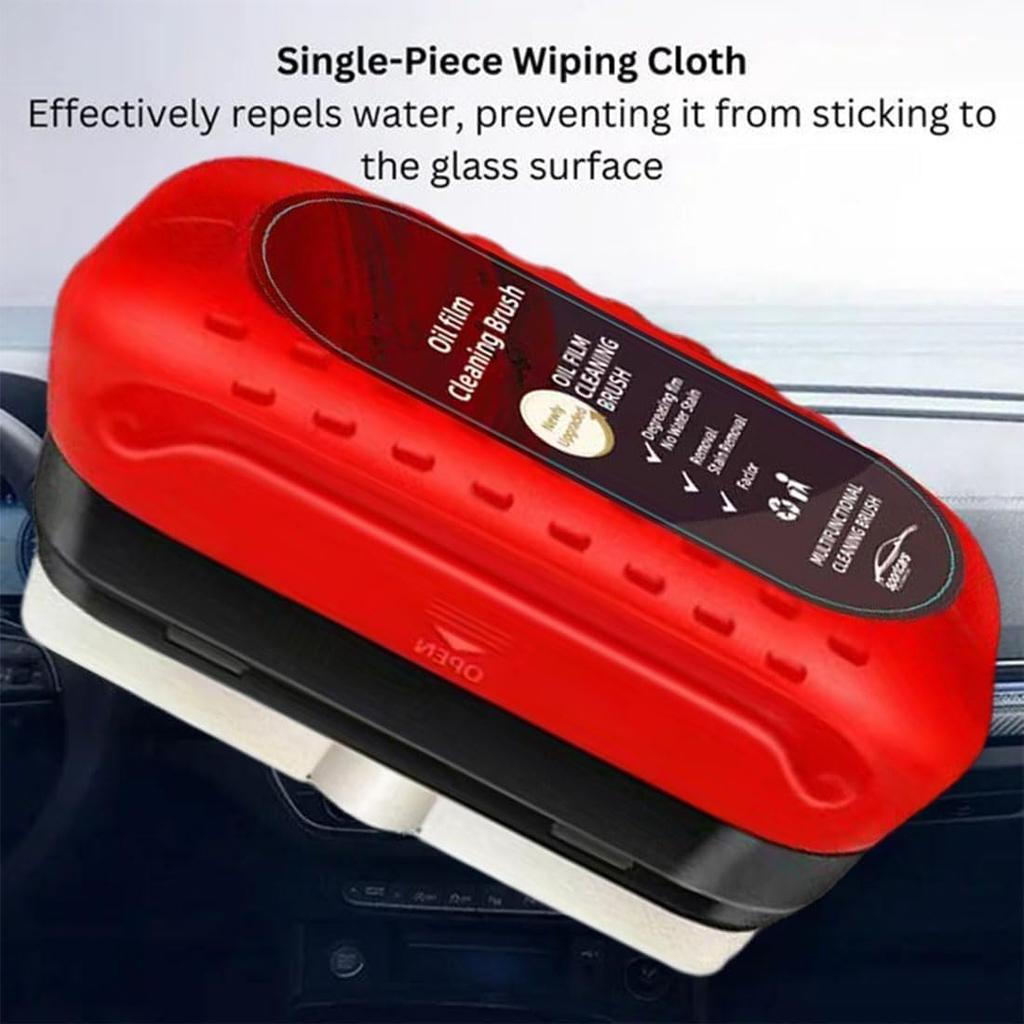 Glass Cleaning Board, Automotive Oil Film Cleaning Brush, Car Windshield Renovation and Decontamination Window Transparent Oil Film Cleaner