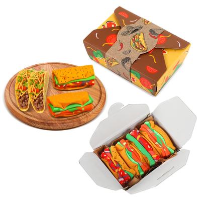 Erkekler İçin Taco Kutusu Çorapları Komik Hediye Popüler Şık Mürettebat Seti 2 Adet [AGRIMONY] Erkekler, Kadınlar, - Erkekler, Kadınlar, Babalar Günü, Noel, Doğum Günü, Hediye,