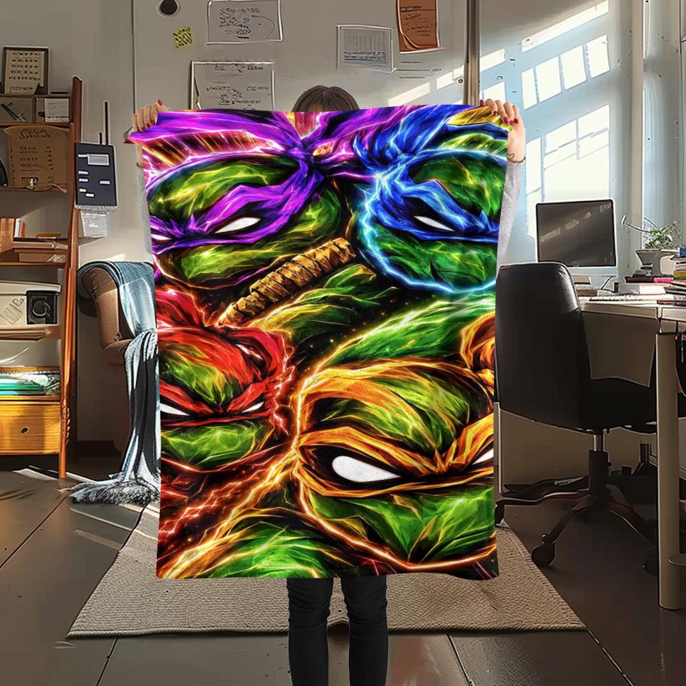 Teenage Mutant Ninja Turtles Elemental Power Blanket Blanket Home Decor Air Conditioning Blanket Office Rest Blanket Nap Blanket