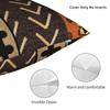 Afrikanische Schlammtuch Kissenbezug Weicher Polyester Kissenbezug Dekoration Antiker Überwurf Kissenbezug Abdeckung Haus Reißverschluss 40X40cm