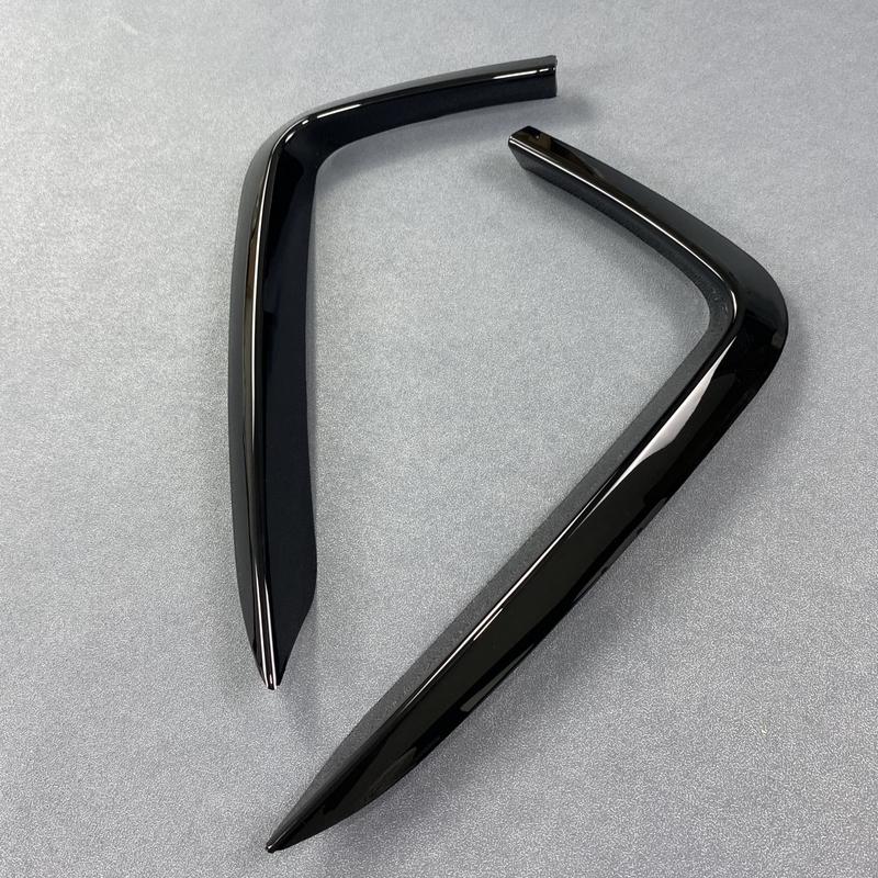 Splitter Labbra Spoiler Laterali Paraurti Anteriore Look Carbonio Lucido Per BMW F22 F23 F87 M2 M Sport 2014-20222014-2022 Copri Paraurti Anteriore